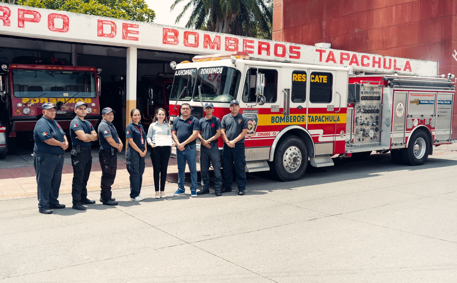 Coelho Group recibe reconocimiento del Heroico Cuerpo de Bomberos de Tapachula